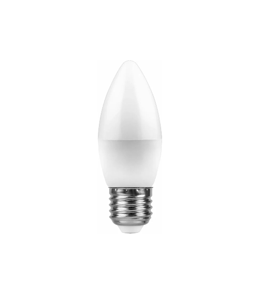 Лампа светодиодная Feron LB-97 7W 230V E27 4000K свеча