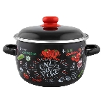 Кастрюля Appetite 1RC161M Gazpacho сферическая эмалированная 2 л, фото 1