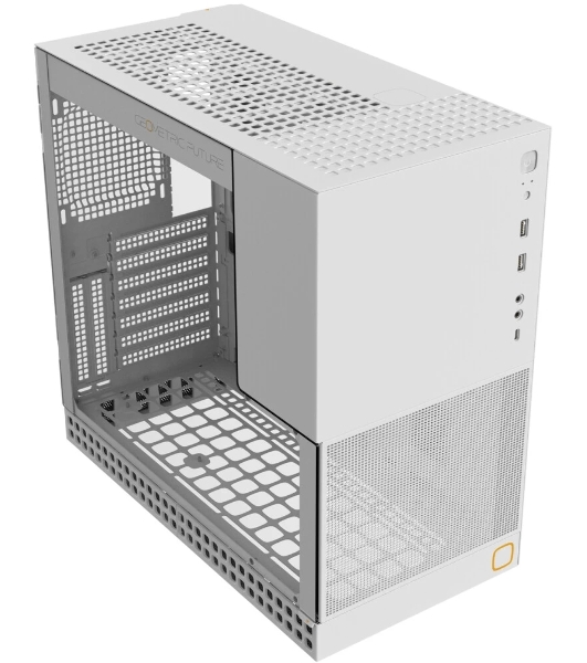 Компьютерный корпус без блока питания Geometric Future Model 4 King Arthur, Midi-Tower, TG, no fans, 2xUSB-A 3.0, 1xUSB 3.2 Type-C, E-ATX, ATX, mATX, mITX белый