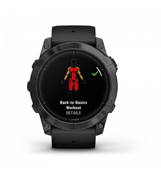 Умные часы Garmin Epix Pro Gen 2 Standard Edition, 1.4' AMOLED, ANT+, Bluetooth, GPS, NFC, Wi-Fi, 10 ATM, серый / черный