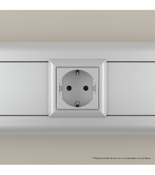Розетка DKC Avanti 4404002 1-м 2 модуля, 'Закаленная сталь' 16А 2P+E защитные шторки
