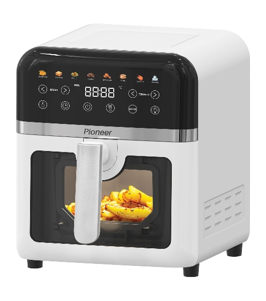 Аэрогриль Pioneer SM520D белый, 1850 Вт, 8 л, сенсор, 8 программ