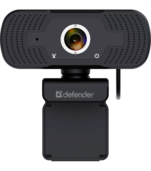 Веб-камера Defender G-lens 2591 2560x1440, 30 кадр/с, USB, микрофон, крепление на мониторе