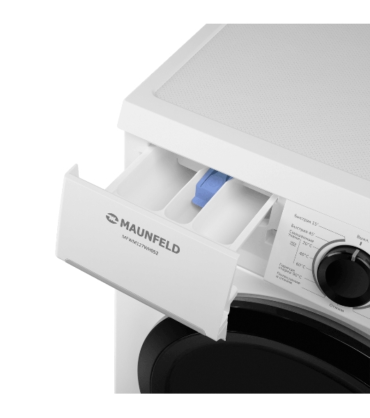 Стиральная машина Maunfeld MFWM127WH052 белый, загрузка фронтальная 7 кг, 1200 об/мин., класс: А+++