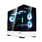 Компьютерный корпус ZALMAN P30 BW, MATX, BLACK/WHITE, WINDOW, 2x3.5', 3x2.5', 1xUSB TYPE-C, 1xUSB 3.0, SIDE 2x120мм ARGB, REAR 1x120мм ARGB, фото2