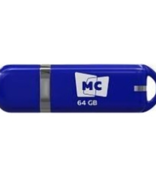 Флешка USB MORE CHOICE МФБ64 Blue (4620202558749), 64GB, USB 2.0, R/W 15/6, синий