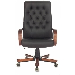Кресло Бюрократ T-9928WALNUT/ECO черный, экокожа, фото 1
