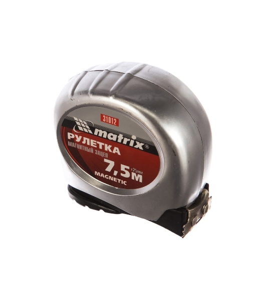 Рулетка Matrix Magnetic, 7,5 м х 25 мм, магнитный зацеп