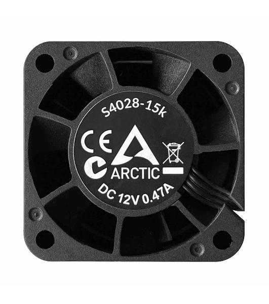 Комплект вентиляторов для корпуса Arctic S4028-15K (5 шт.) черный, 40 мм, 15000 об/мин, 4 pin