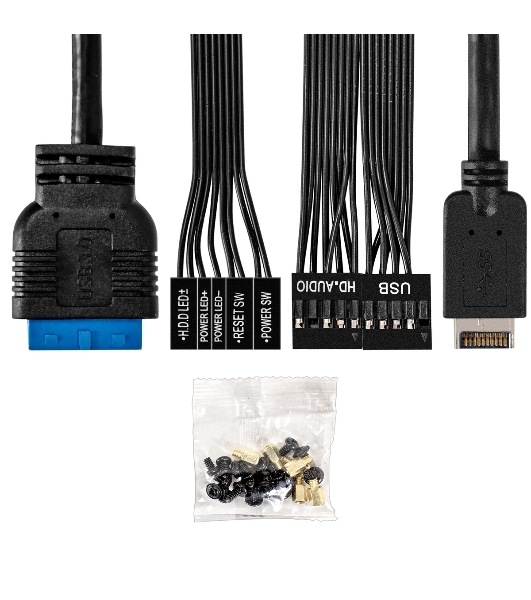 Компьютерный корпус Minitower ExeGate BAA-308UC-AAA400 (mATX, БП AAA400 с вент. 8см, 1хUSB/1хUSB 3.0/1хTypeC, HD Audio, черный)