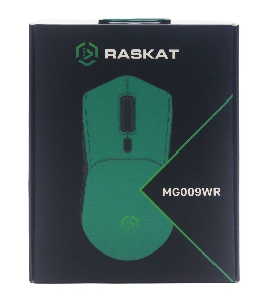 Мышь беспроводная/проводная Raskat MG009WR зеленый, 5000 dpi, радиоканал, USB, кнопки - 7