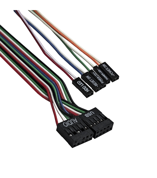 Компьютерный корпус MiniITX ExeGate MI-209 Black, miniITX/mATX, (M300, 80мм), 2хUSB, Audio