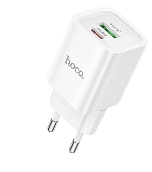 Сетевое зарядное устройство HOCO C149A 1USB+1Type-C 3.0A PD 30W+QC3.0, белый