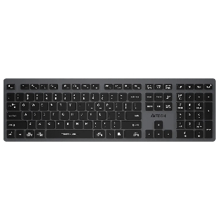 Клавиатура беспроводная A4Tech Fstyler FBX50C, USB, Bluetooth/Радиоканал, серый