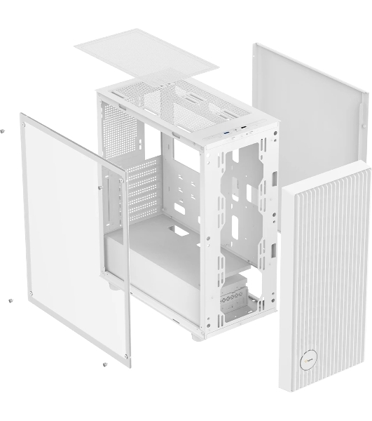 Корпус Ocypus Gamma C70 WH, Midi-Tower, белый
