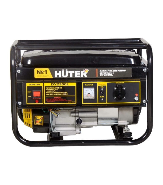 Электрогенератор бензиновый Huter DY2500L, 2.2 кВт, 66 дБ, 38.3 кг