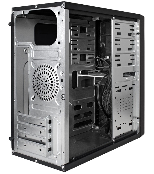 Компьютерный корпус Minitower ExeGate BA-203U-UNS400 (mATX, БП UNS400 с вент. 12см, 3хUSB+1хUSB 3.0, аудио, черный)
