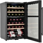 Винный шкаф ZÜGEL ZCWF331DB черный, 88 л, 2 отсека, 33 бут., фото5