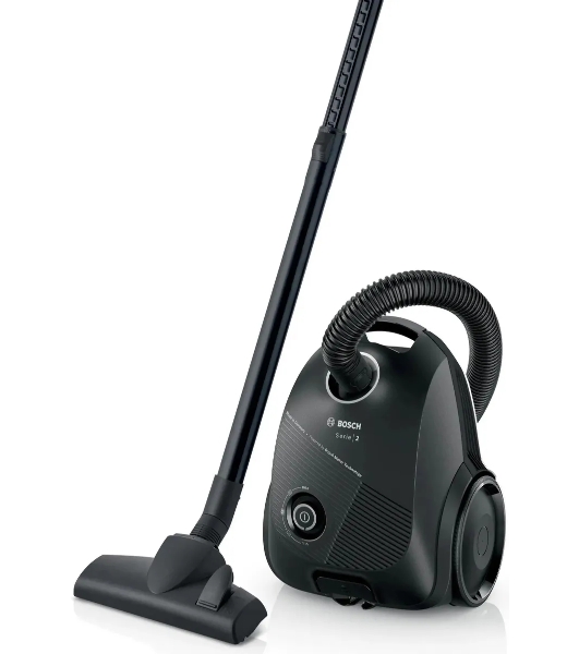 Пылесос Bosch BGBS2BA1P черный, 600 Вт, уборка сухая, пылесборник мешок 3.5 л