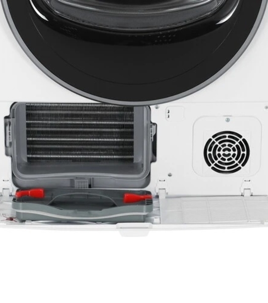 Сушильная машина Hotpoint TDSH 75 W белый, 7 кг, сушка - тепловой насос, программ - 15, 59.7 x 84.6 x 54.3 см