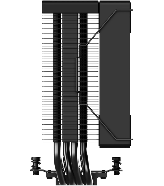 Кулер для процессора ID-COOLING SE-214-XT V2 черный LGA1851/1700/1200/115X/AM5/AM4 (16шт/кор, TDP 200W, PWM, 4 тепл.трубки прямого контакта, FAN 120мм) RET