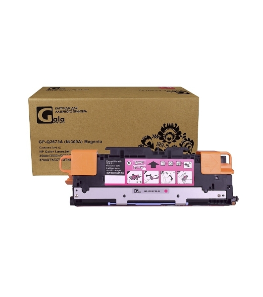 Картридж лазерный GalaPrint GP-Q2673A (№309A) Magenta (4000 стр) для HP Color LaserJet 3500/3550/3500n/3550n/3700/3700N/3700DN/3700DTN/3700DTNS