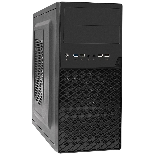 Компьютерный корпус Minitower ExeGate BA-203U-UNS400 (mATX, БП UNS400 с вент. 12см, 3хUSB+1хUSB 3.0, аудио, черный)