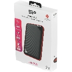 Внешний HDD 2.5' Silicon Power Armor A62S, 2TB, USB 3.2 Gen 1 Type-A, 5400 rpm, черно-красный, фото5