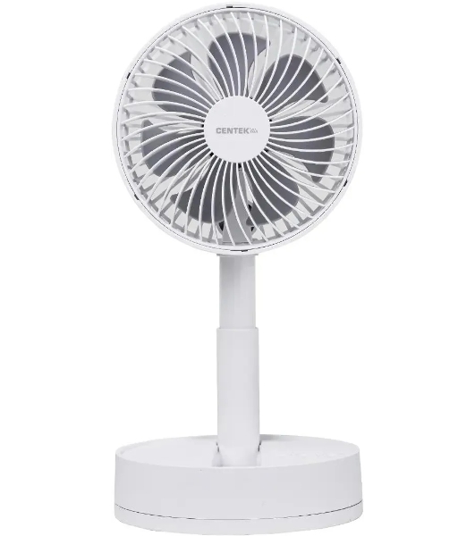 Вентилятор Centek CT-5043 белый, настольный, 8.5 Вт, 4 скорости, 15 см