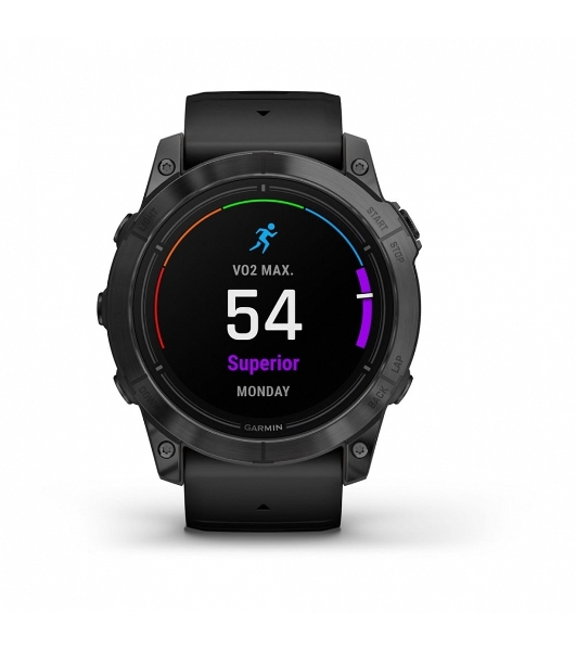 Умные часы Garmin Epix Pro Gen 2 Standard Edition, 1.4' AMOLED, ANT+, Bluetooth, GPS, NFC, Wi-Fi, 10 ATM, серый / черный