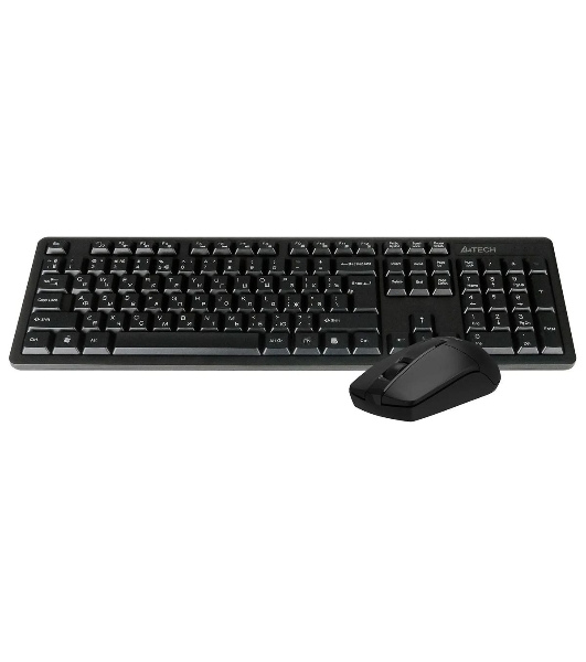Комплект клавиатура+мышь A4Tech 3330N беспроводной, USB, 1200 DPI, чёрный