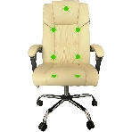 Кресло Cactus CS-CHR-OC04M-WT слоновая кость, экокожа, подголовник, фото4