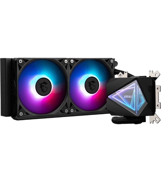 Жидкостная система охлаждения MSI MAG CORELIQUID I240 2x ARGb Gen2 Fan, ARGb Gen2 Block, Color Box