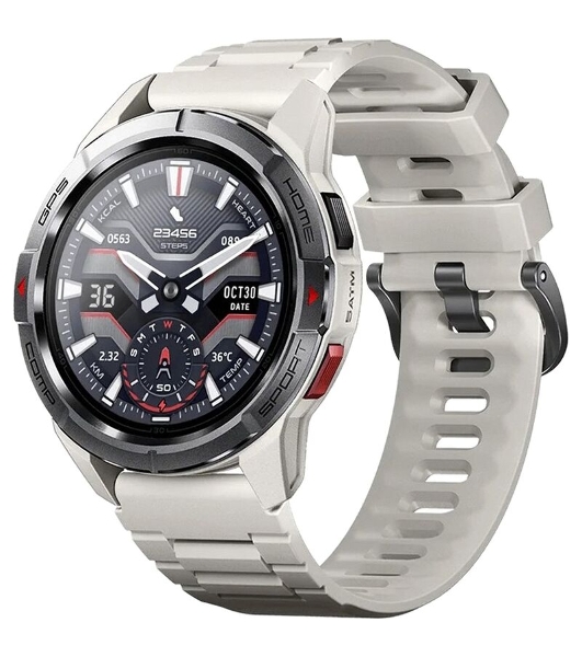 Умные часы Mibro GS Active, 1.3' AMOLED, Bluetooth, GPS, WR50, белый