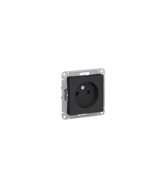 Механизм розетки 1-м СП AtlasDesign без заземл. 16А карбон SchE ATN001041