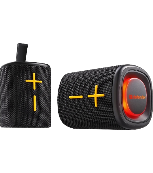 Колонка портативная Defender Union black (20Вт, 2.0 стерео, Bluetooth, питание от аккумулятора)