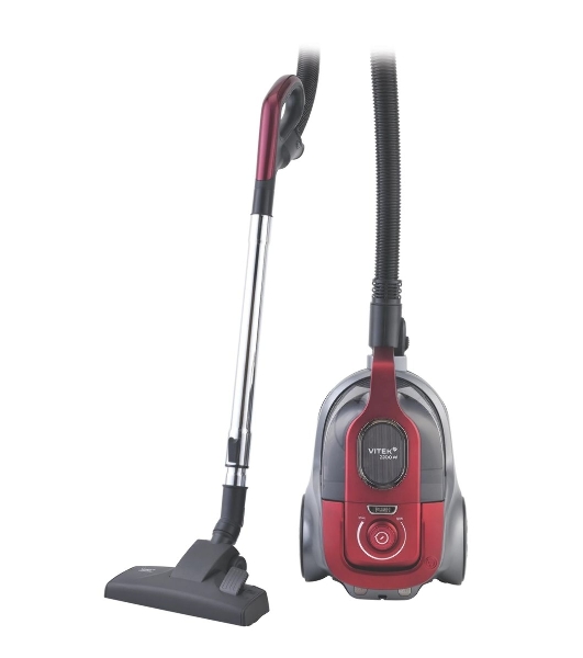 Пылесос Vitek VT-CV3113 красный/серый, 450/2200 Вт, уборка сухая, пылесборник контейнер 2 л