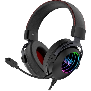 Гарнитура Defender Echo чёрный, проводная, подсветка