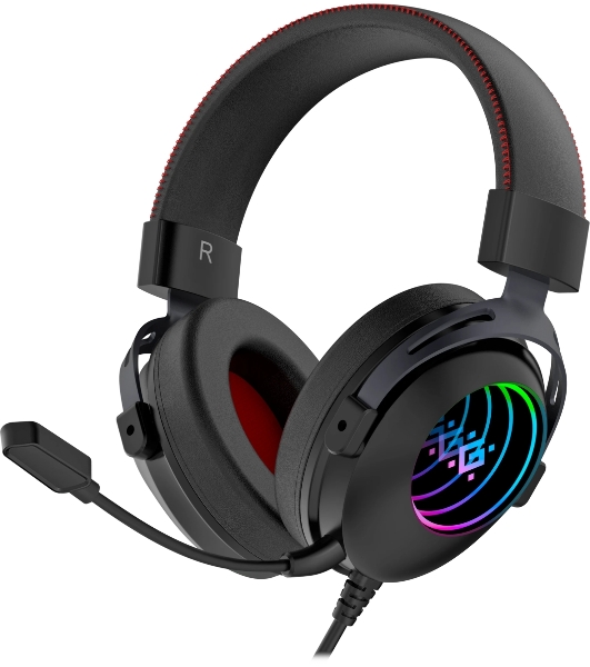 Гарнитура Defender Echo чёрный, проводная, подсветка