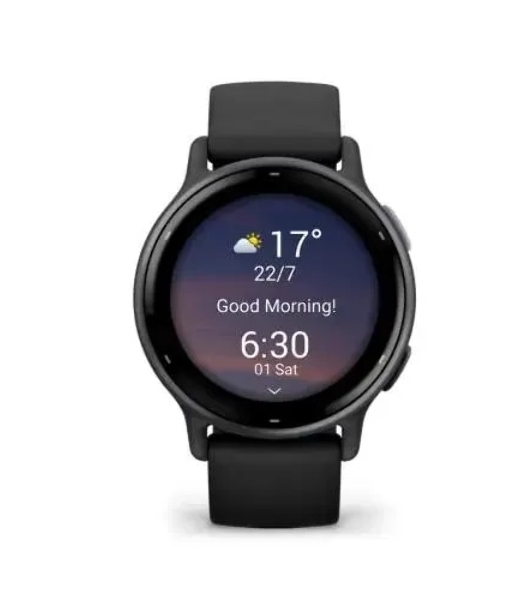 Умные часы Garmin Vivoactive 5, 1.2' AMOLED, 5G, Wi-Fi, Bluetooth, NFC, 5 ATM, черный