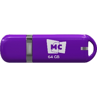 Флешка USB MORE CHOICE МФБ64 Purple (4620202558756), 64GB, USB 2.0, R/W 15/6, фиолетовый