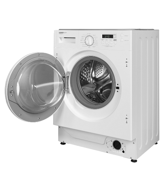 Стиральная машина встраиваемая HOMSair WMB148WH белый, загрузка фронтальная 8 кг, 1400 об/мин, класс A+++