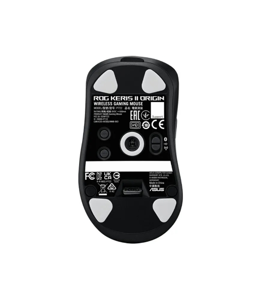 Мышь беспроводная/проводная ASUS ROG Keris II Origin чёрный, 42000 dpi, USB Type-A, радиоканал, Bluetooth, кнопки - 5