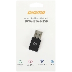Сетевой адаптер WiFi + Bluetooth Digma DWA-BT4-N150 N150 USB 2.0 (ант.внутр.) 1ант. (упак.:1шт), фото2