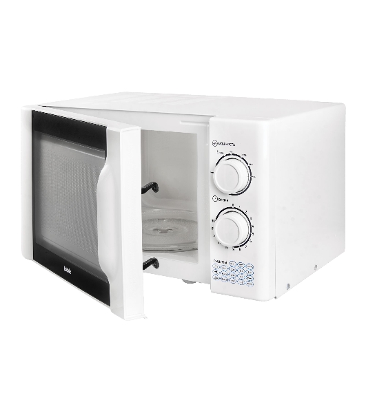 Микроволновая печь BBK 23MWS-927M/W белый, 23 л, 900 Вт, переключатели - поворотный механизм