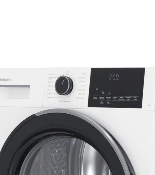 Сушильная машина Hotpoint TDSH 75 W белый, 7 кг, сушка - тепловой насос, программ - 15, 59.7 x 84.6 x 54.3 см