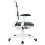 Кресло эргономичное Бюрократ MC-W611N серый TW SQU GR сетка/ткань крестов. пластик пластик белый, фото8