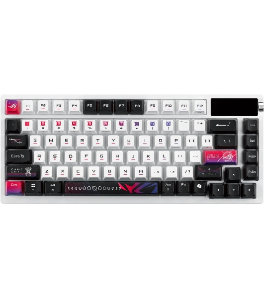 Клавиатура ASUS ROG Azoth X гибридная, USB Type-C, Bluetooth, радиоканал, чёрный