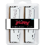 Оперативная память Kingston Fury Beast, DDR5, 32Gb (2x16Gb), 5600MHz, CL40, DIMM, с радиаторами, RGB, белый, фото2