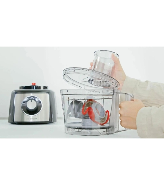 Кухонный комбайн Bosch MCM3501M 800 Вт, Скорости: 2, Блендер 1 л, Чаша 2.3 л, черный/серебристый